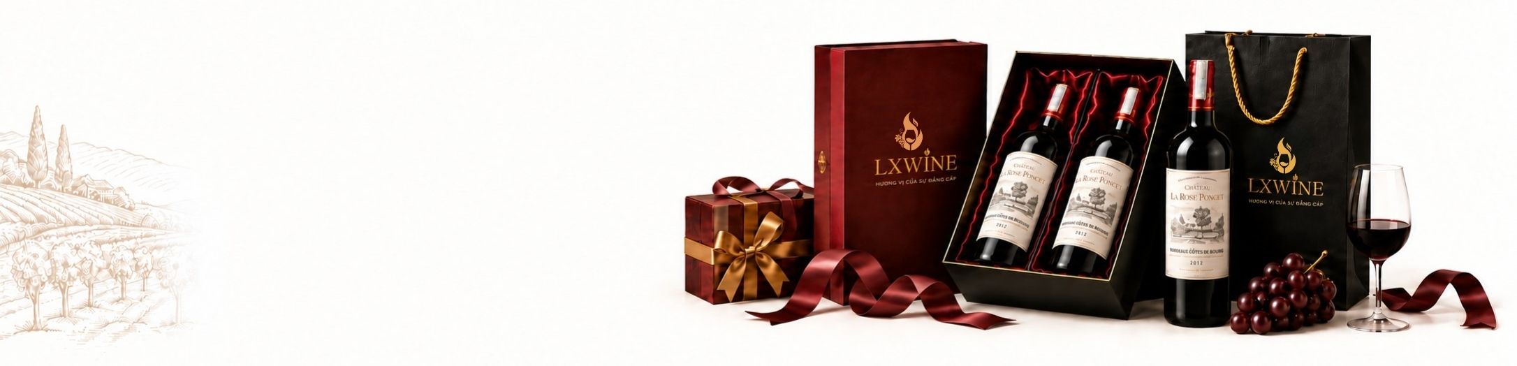 Hộp quà rượu vang LXWINE