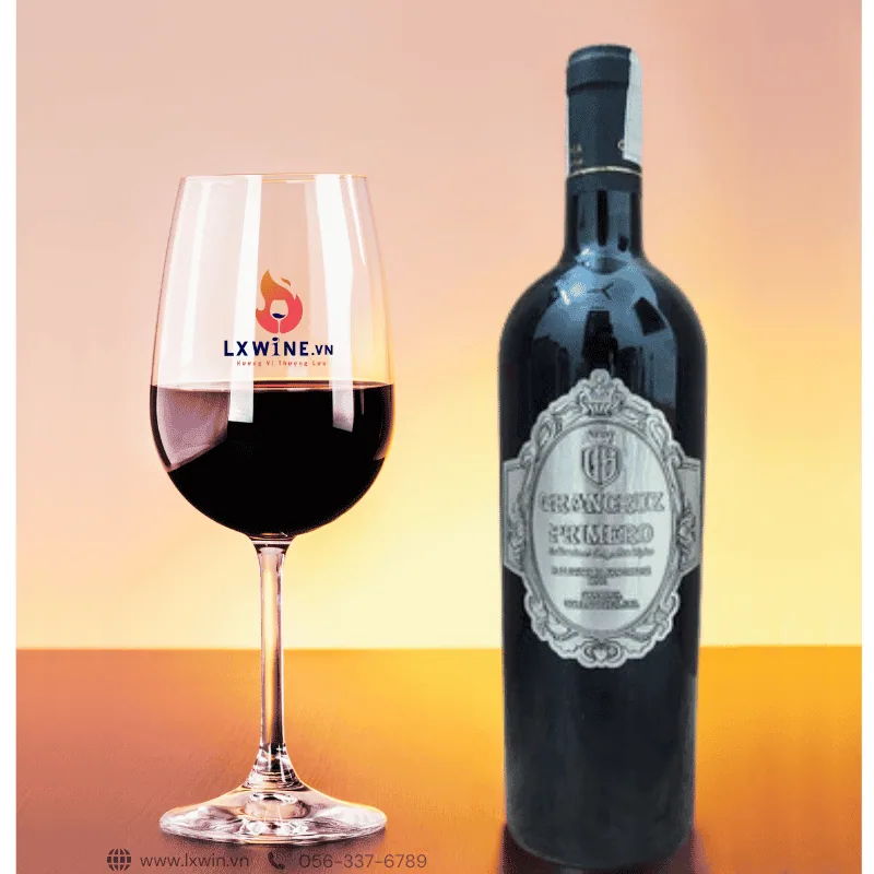 Rượu vang Ý Grancruz Primero negroamaro Sangiovese 750ml 14% – Hương vị Ý thuần khiết, đẳng cấp