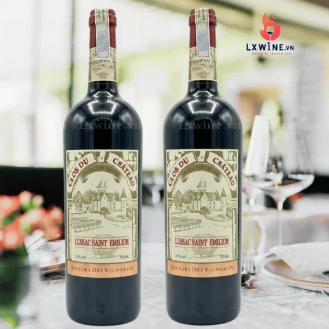 Rượu Vang Clos Du Château Lussac Saint-Emilion – Vang Pháp