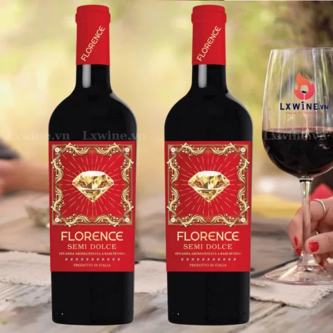 Vang Florence Semi Dolce – Vang Ngọt Ý Hình Viên Kim Cương Sang Trọng