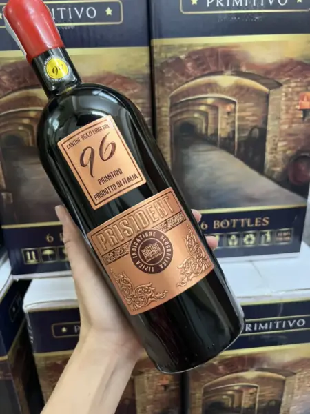 VANG PRISIDENT CANTINE SGAZI LUIGI SRL 96 PRIMITIVO PRODOTTO DI ITALIA giá rẻ